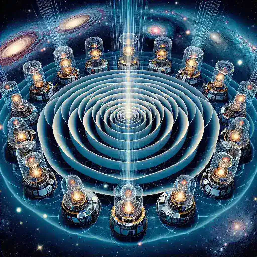 "Scientists unveiling new technology in gravitational-wave detection, showcasing advanced equipment and collaborative research for enhanced astrophysical discoveries."